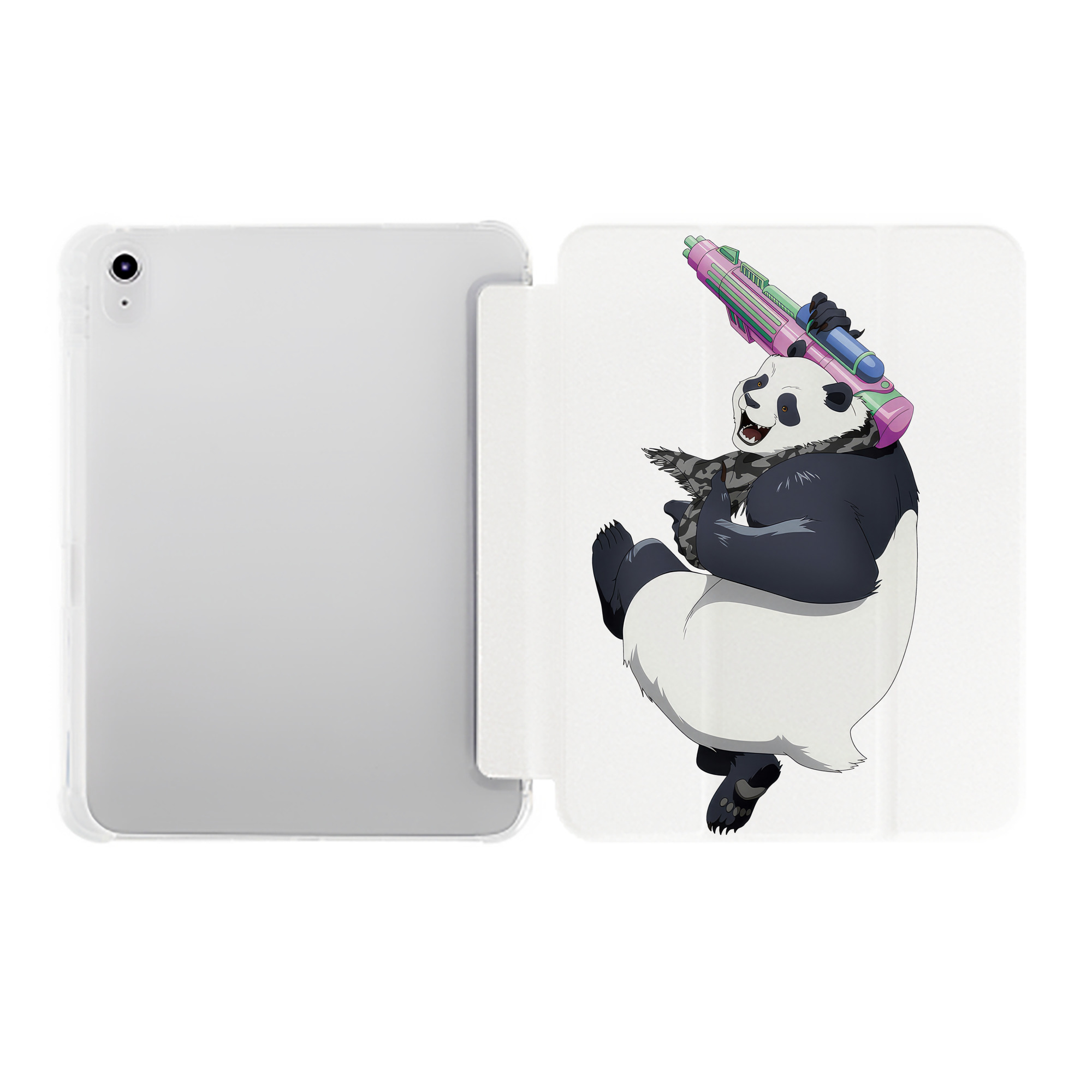 （画像用） 呪術廻戦 Jujutsu Kaisen IPad ケース ペン収納付き 三つ折りスタンド PUレザー×シリコン 対応機種9.5/10.5/10.9インチ
